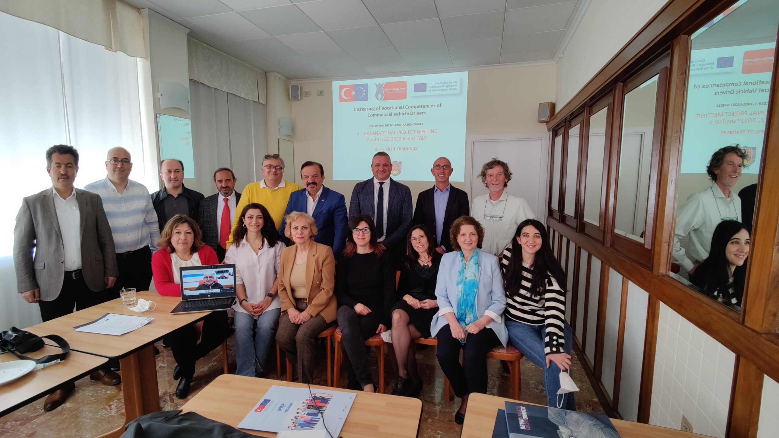 THE 4TH TRANSNATIONAL PROJECT MEETING OF “THE PROJECT FOR INCREASING THE PROFESSIONAL QUALIFICATIONS OF COMMERCIAL VEHICLE DRIVERS” WAS HELD IN FANO, ITALY, ON 11-12 APRIL 2022